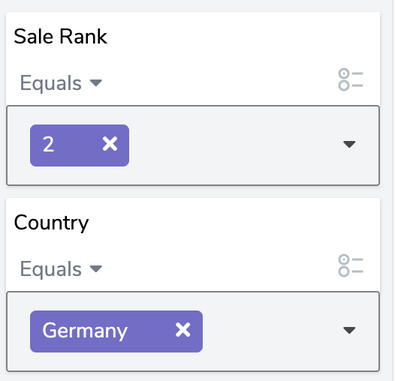 dynamic views filters